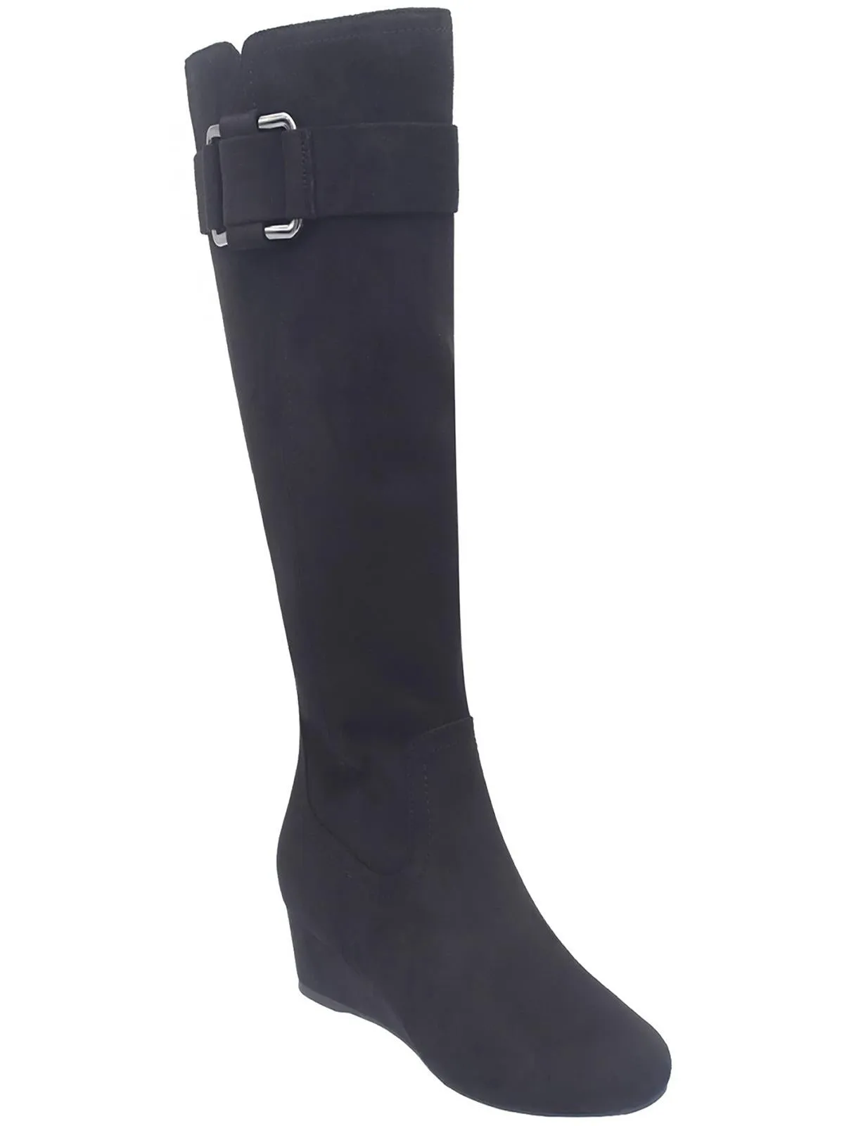 Genia Womens Faux Suede Tall Knee-High Boots