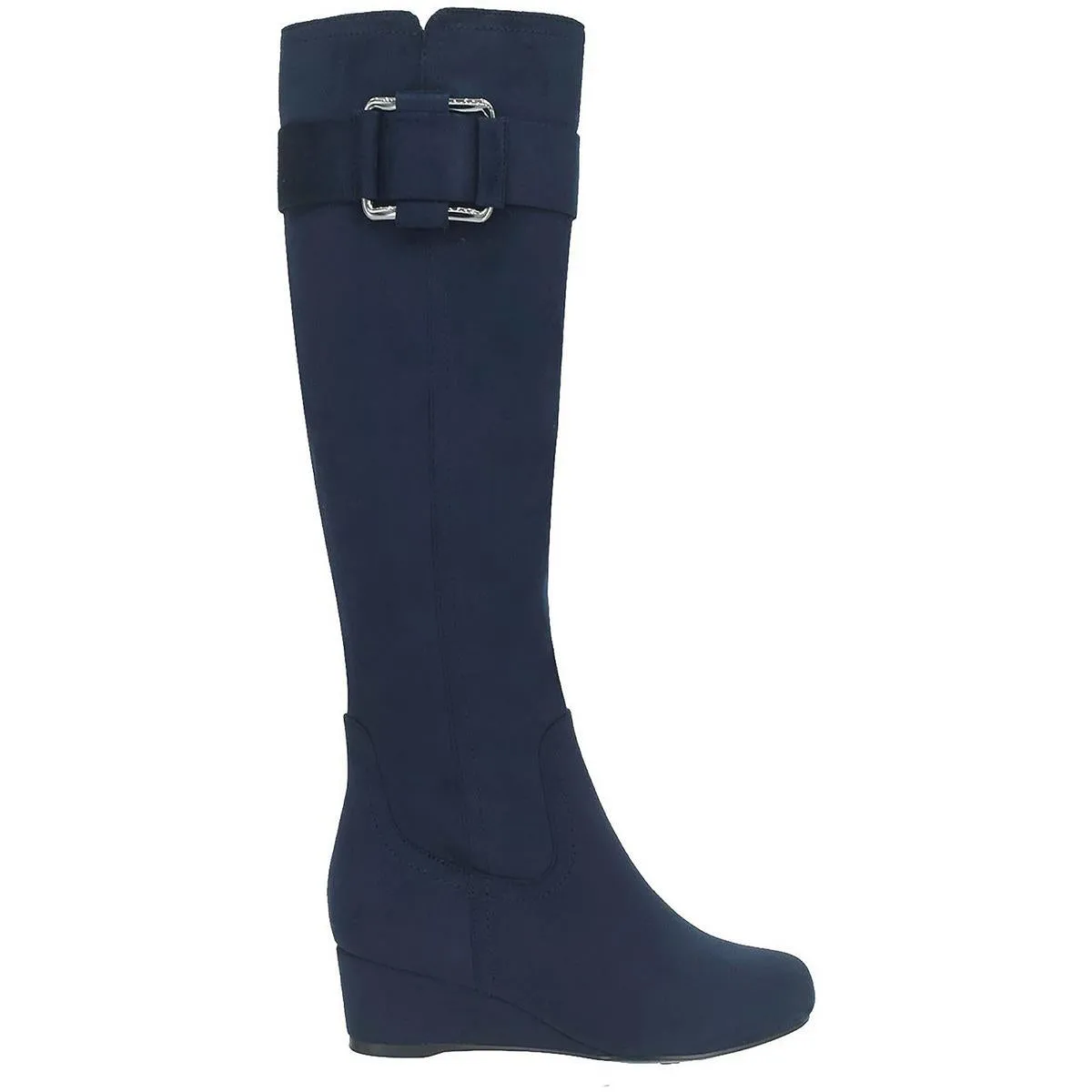 Genia Womens Faux Suede Tall Knee-High Boots