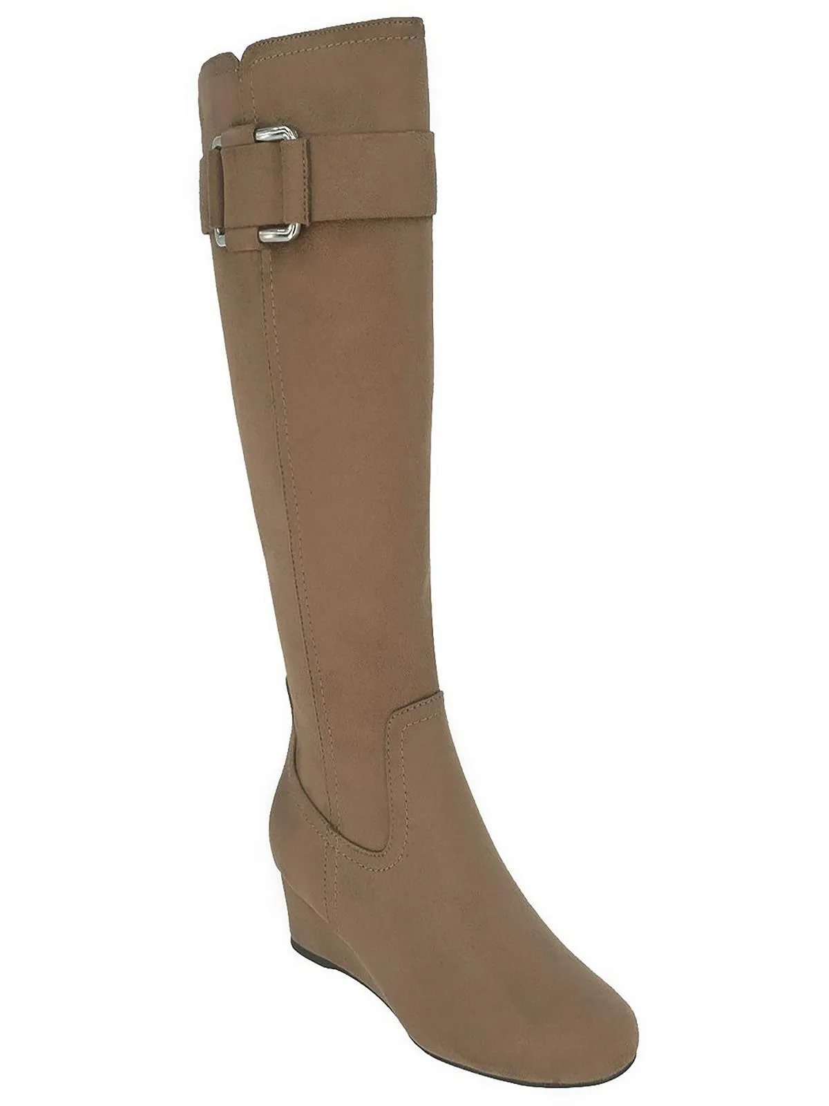 Genia Womens Faux Suede Tall Knee-High Boots