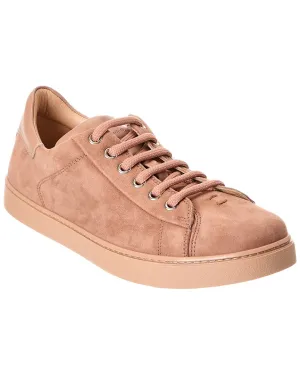 Gianvito Rossi Low Top Suede & Leather Sneaker