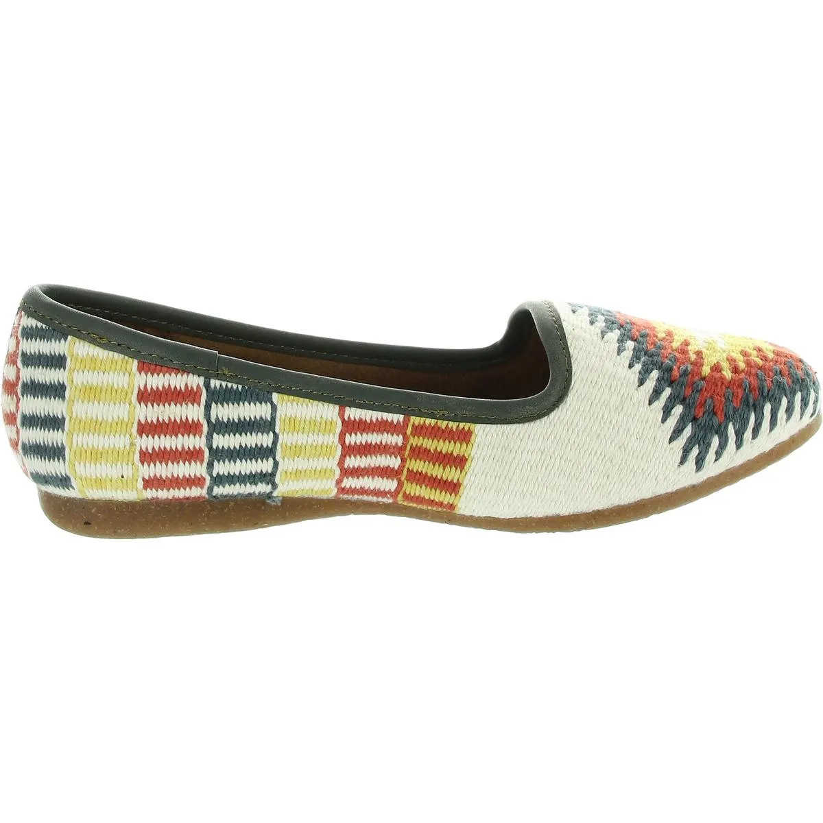 Giselle Womens Woven Ballet Flats