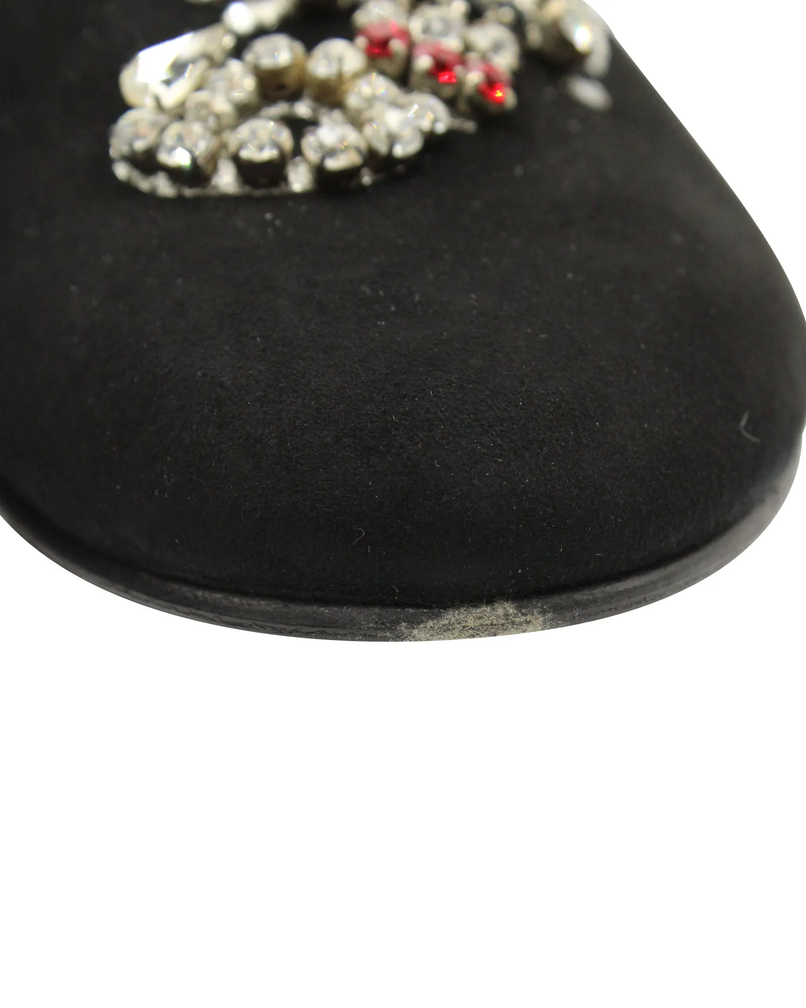 Giuseppe Zanotti Embellished Scorpion Loafers in Black Suede