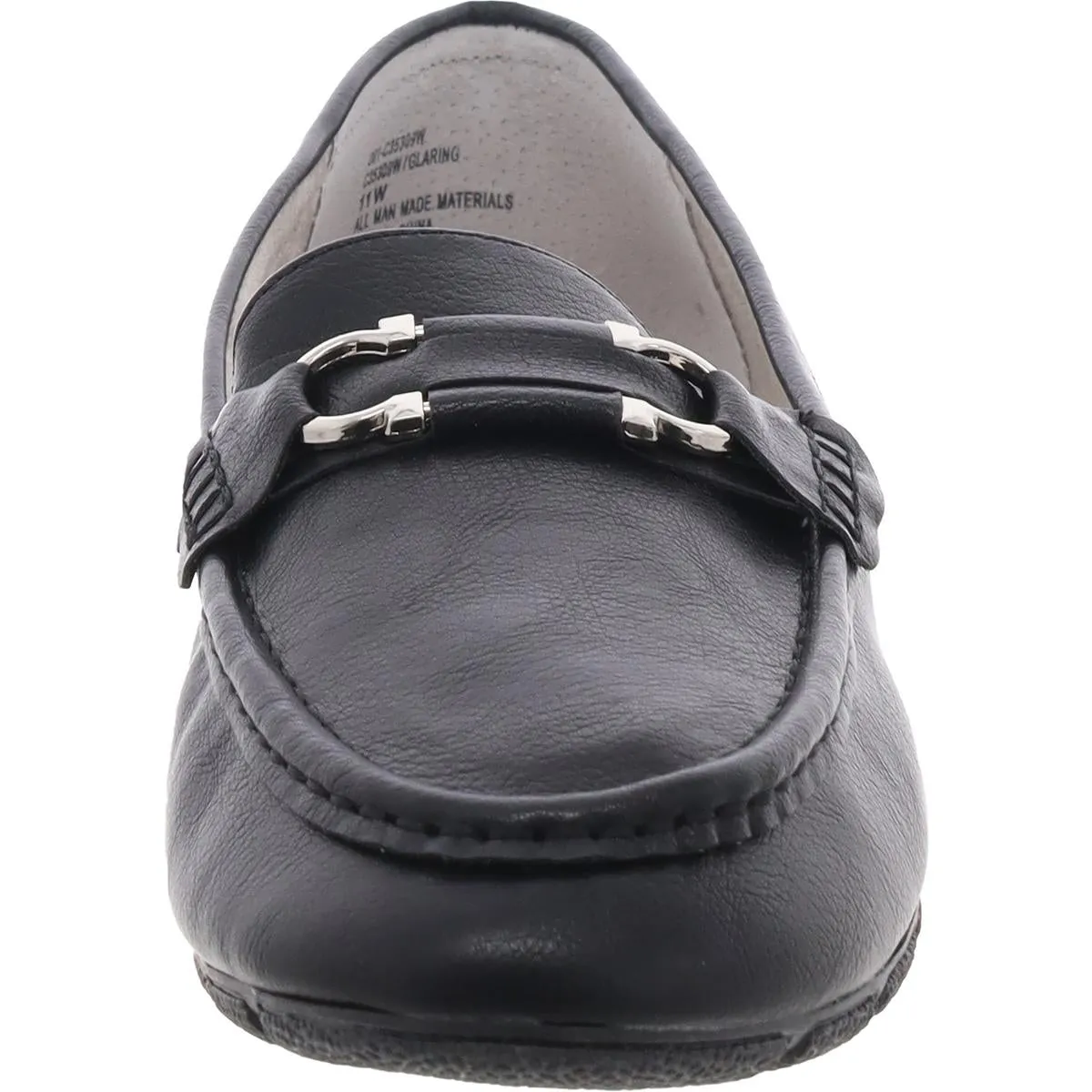GLARING Womens Laceless Faux Leather Loafers
