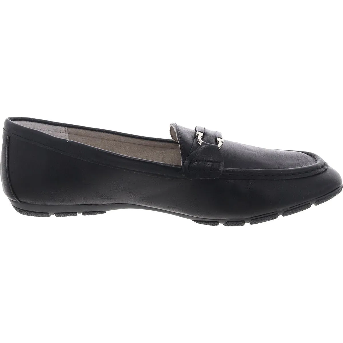 GLARING Womens Laceless Faux Leather Loafers