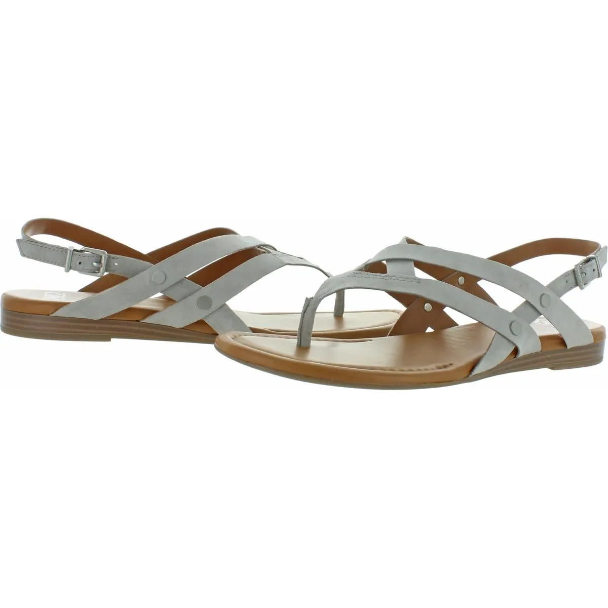 Gretchen Womens Adjustable Strappy Flat Sandals