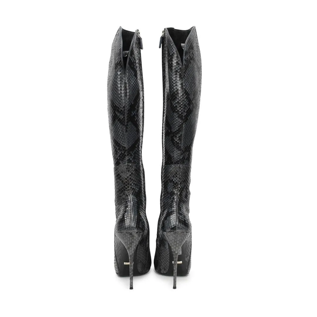 Gucci 'Kim' Python Boots - Women's 38.5