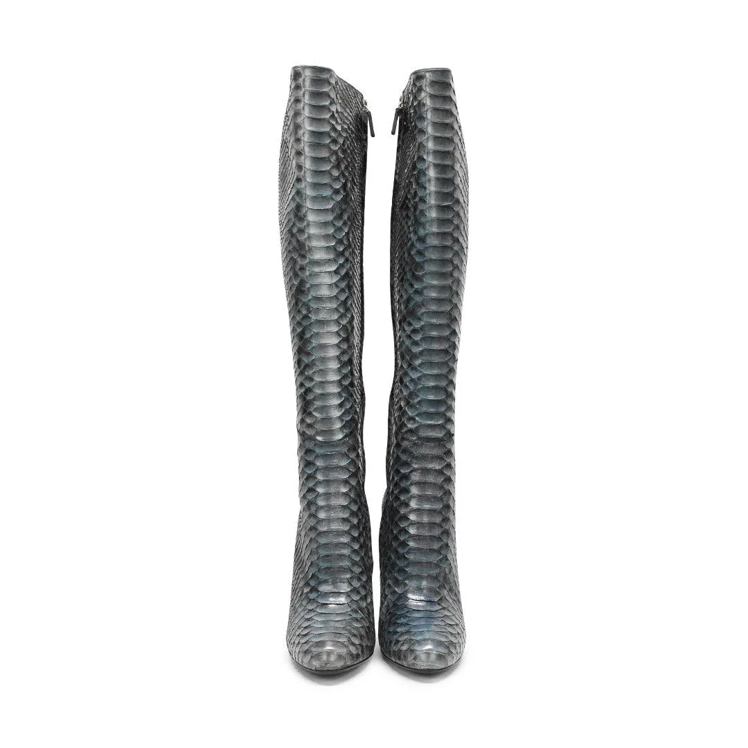 Gucci 'Kim' Python Boots - Women's 38.5
