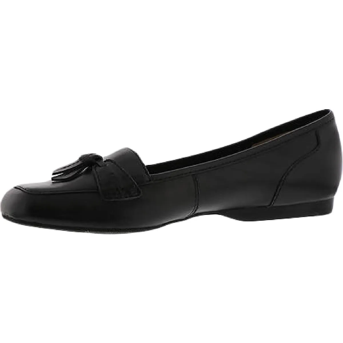 Hamilton Womens Leather Square Toe Ballet Flats