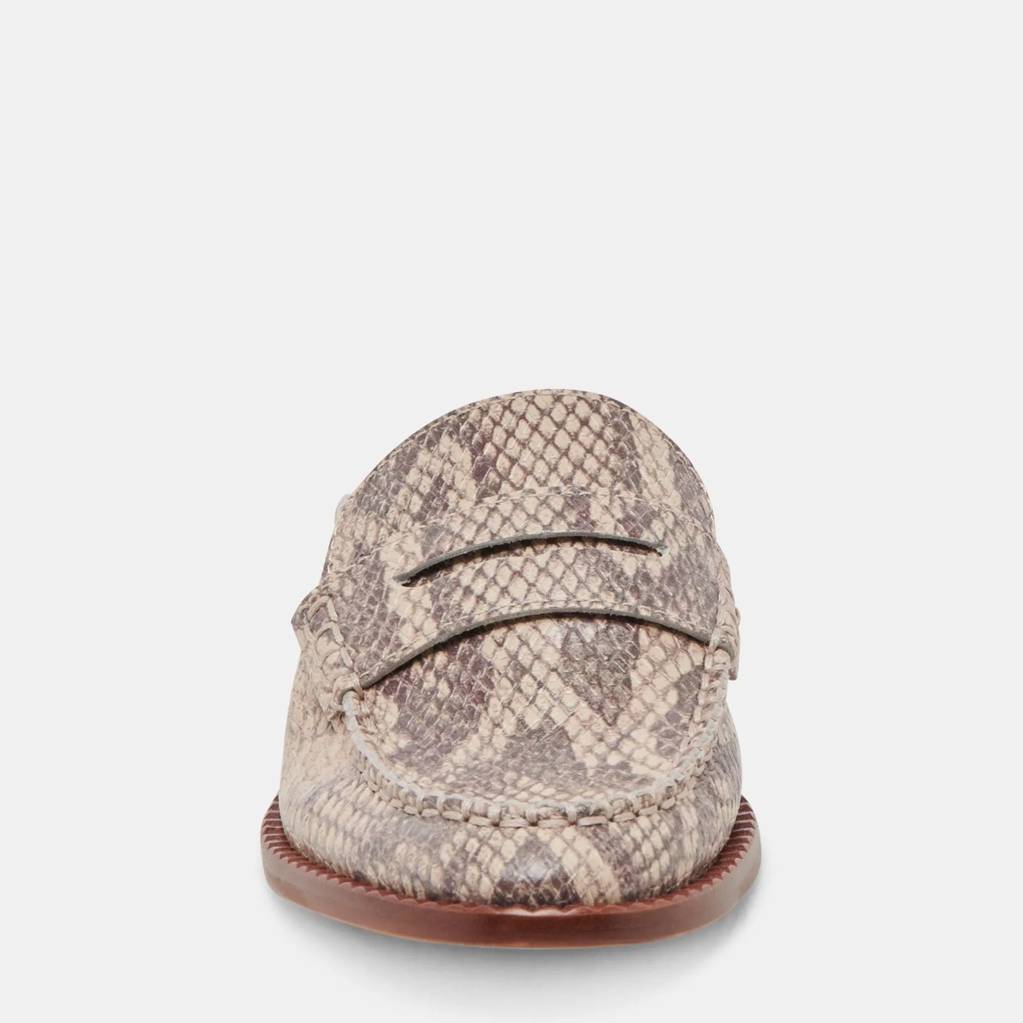 Havan Loafers Sand Snake Embossed