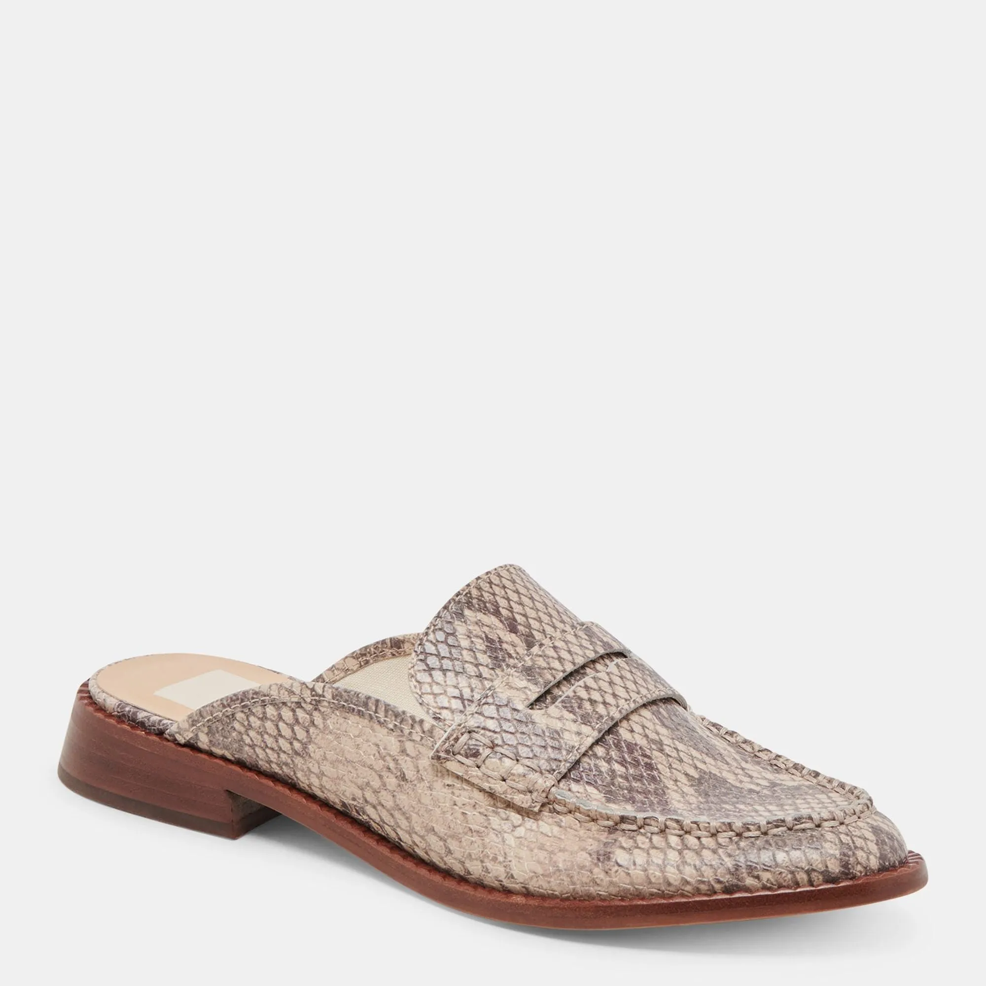 Havan Loafers Sand Snake Embossed