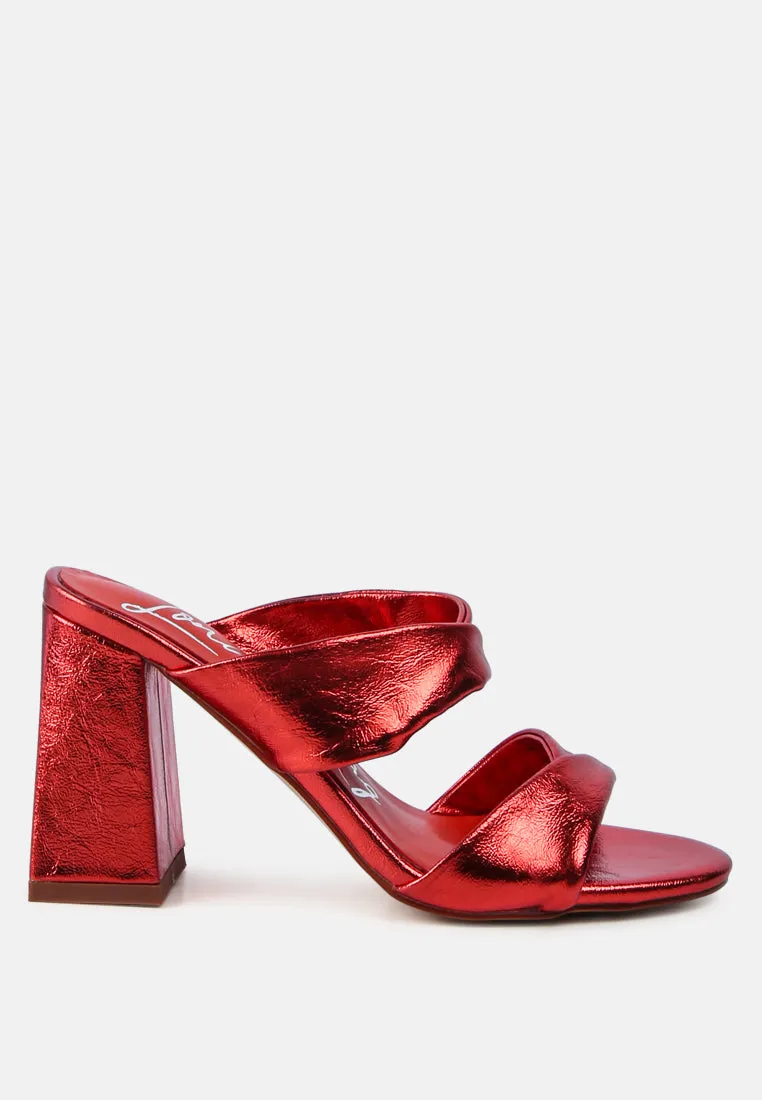 hot mess high heeled block sandals