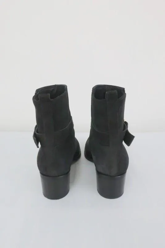 J.Crew Parker Ankle Boots Black Suede Size 8.5 Style 03003