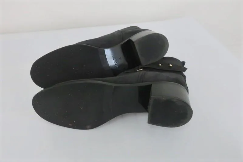 J.Crew Parker Ankle Boots Black Suede Size 8.5 Style 03003