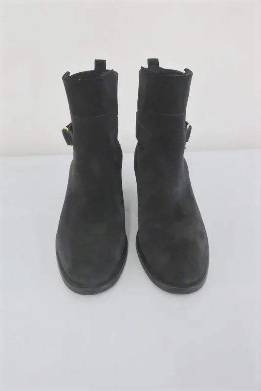 J.Crew Parker Ankle Boots Black Suede Size 8.5 Style 03003