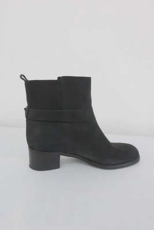 J.Crew Parker Ankle Boots Black Suede Size 8.5 Style 03003