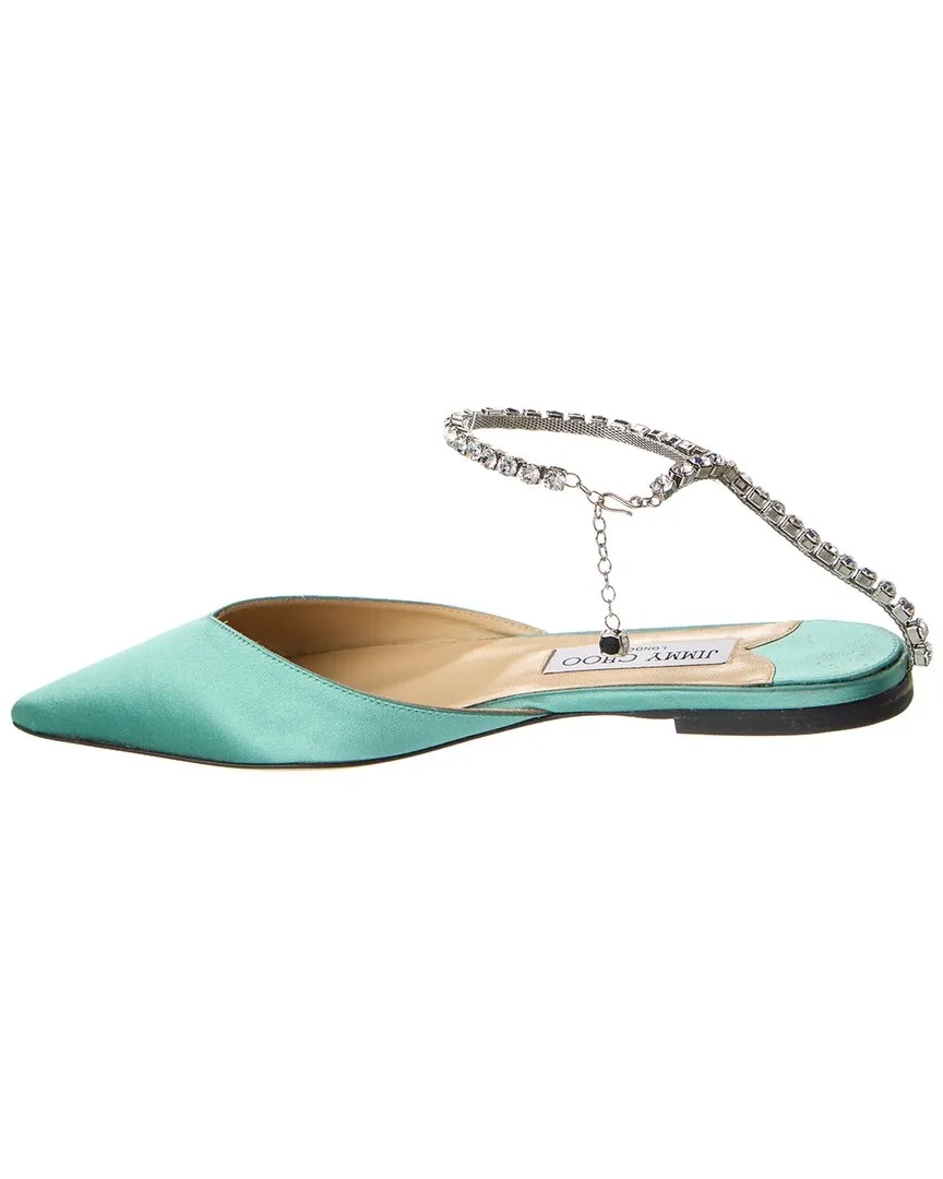 Jimmy Choo Saeda Satin Flat