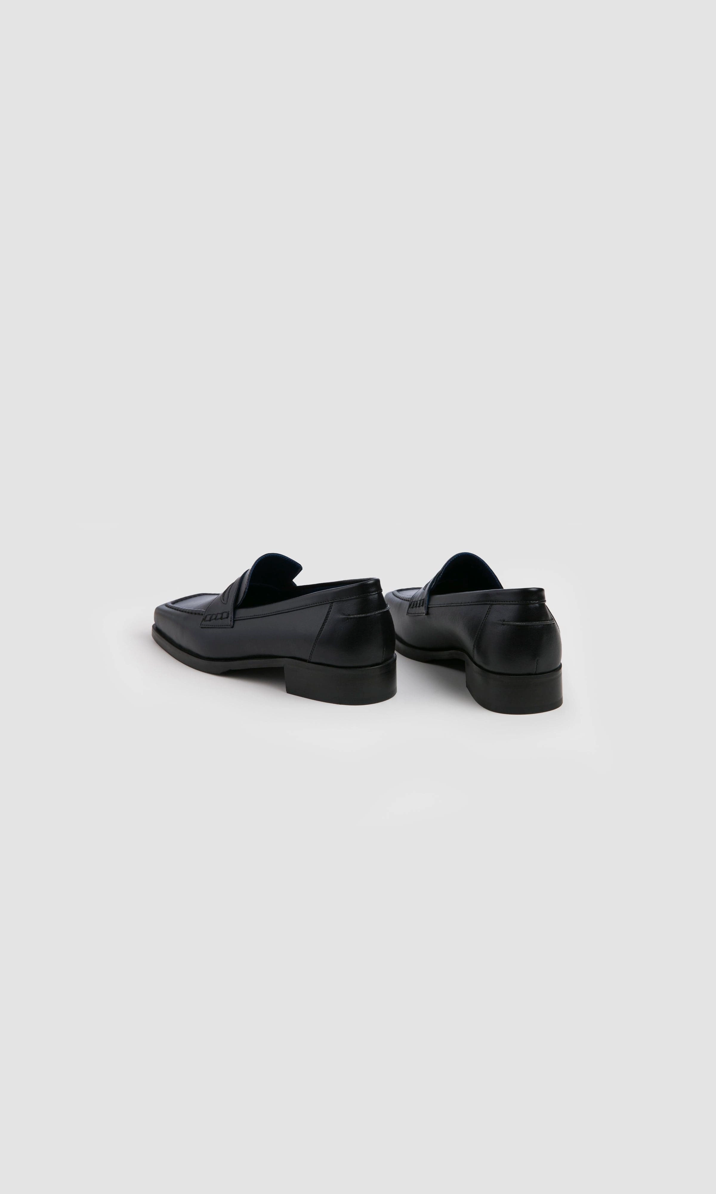 Joan Women's Apple Leather Vegan Loafer | Midnight