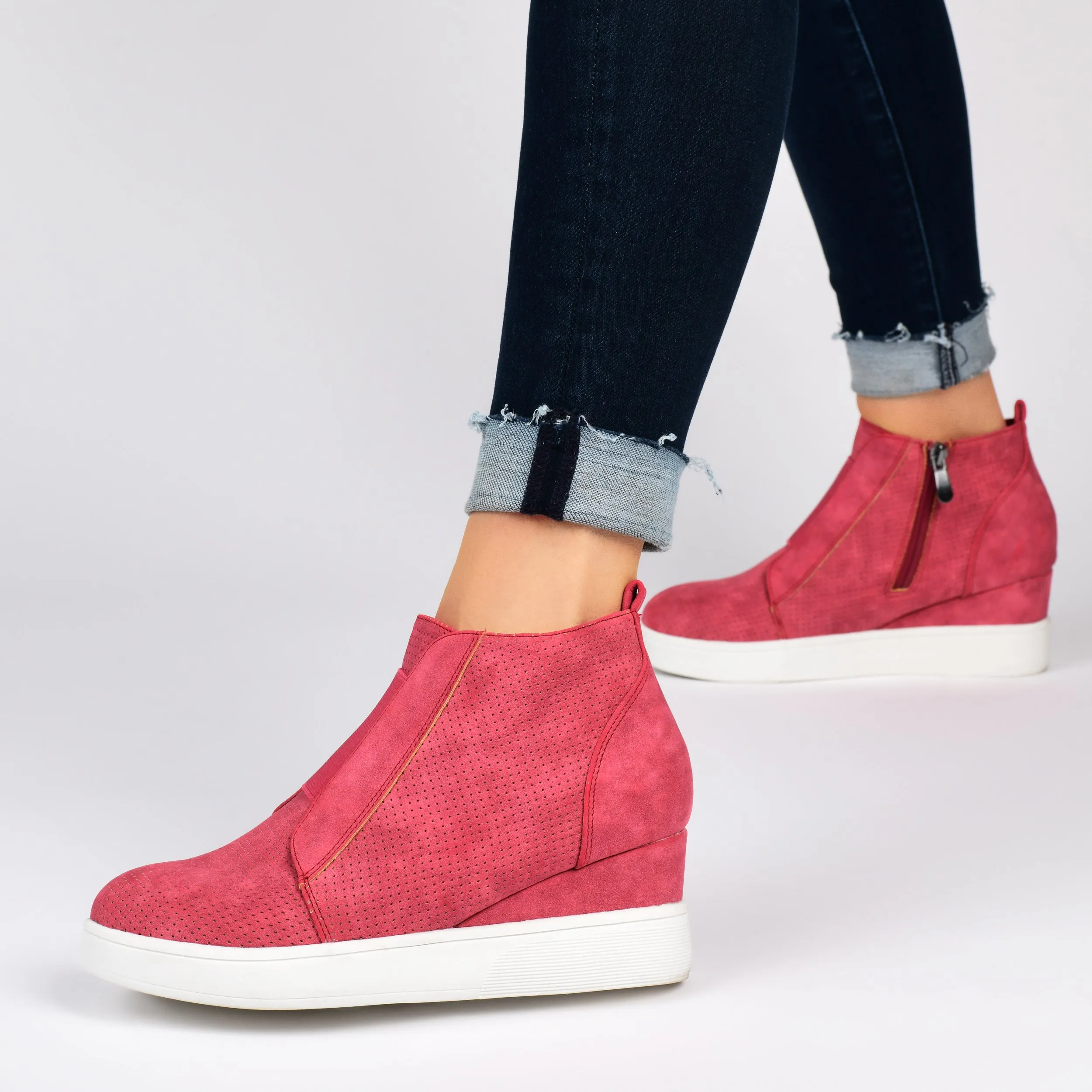 Journee Collection Women's Clara Sneaker Wedge