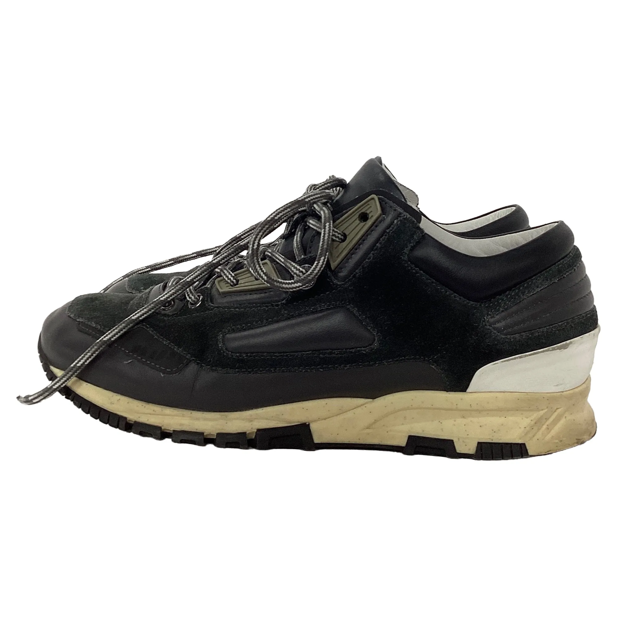 Lanvin Runners DS Sneakers in Black Suede and Leather