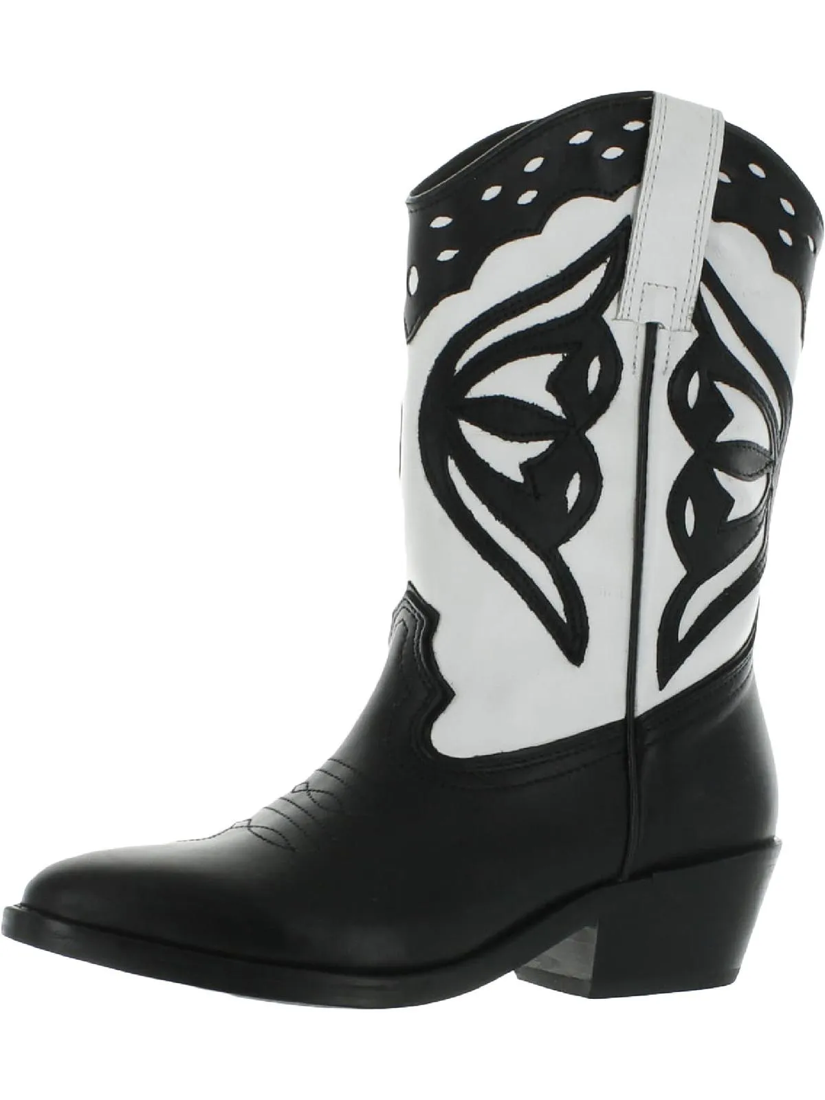 Laredo-M Womens Leather Almond Toe Cowboy, Western Boots