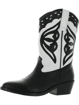 Laredo-M Womens Leather Almond Toe Cowboy, Western Boots
