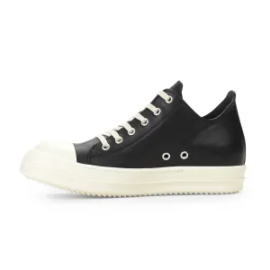 LEATHER LOW TOP RAMONES BLACK SNEAKERS