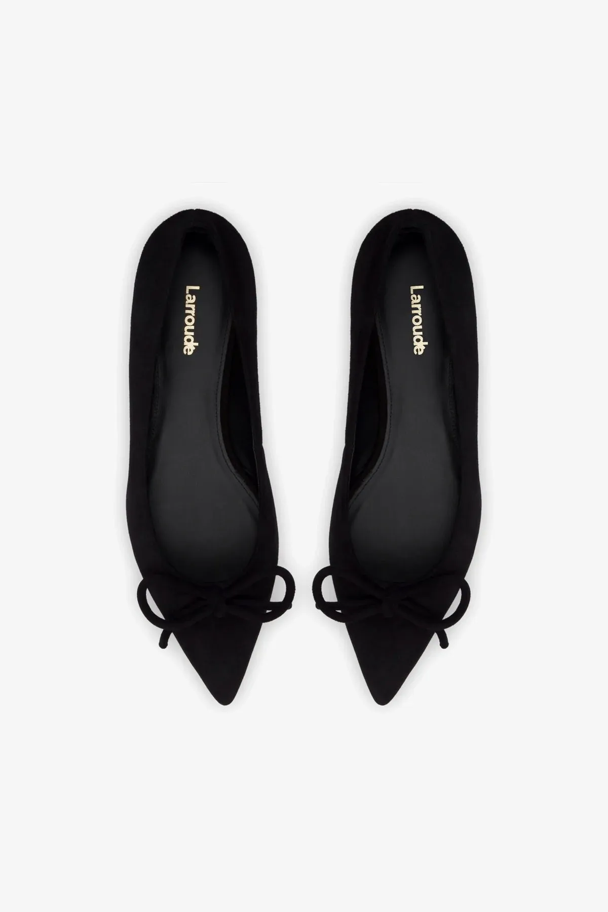 Lee Flat In Black Suede