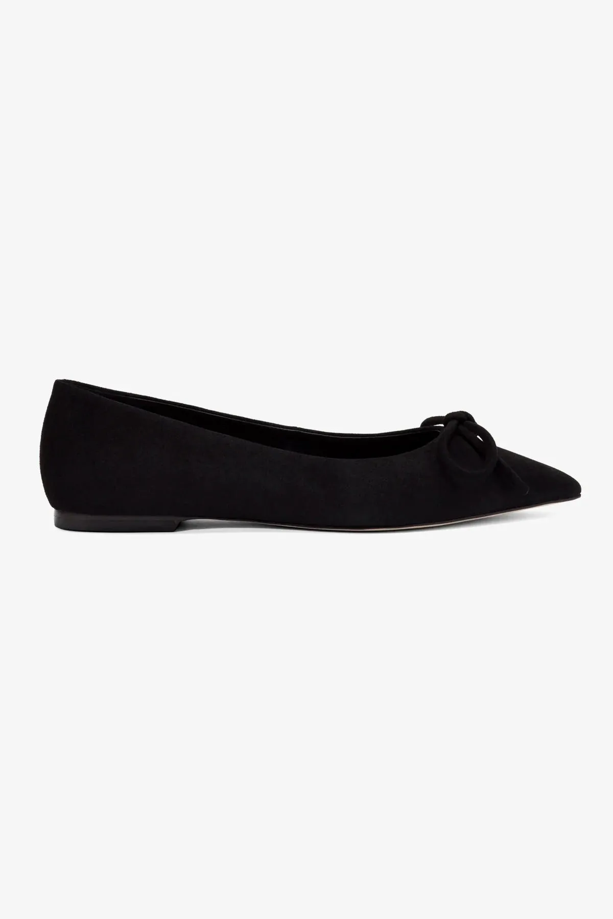 Lee Flat In Black Suede