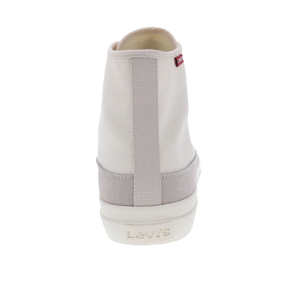 Levi's Mens Square Hi Twill and Suede Hightop Casual Sneaker Shoe
