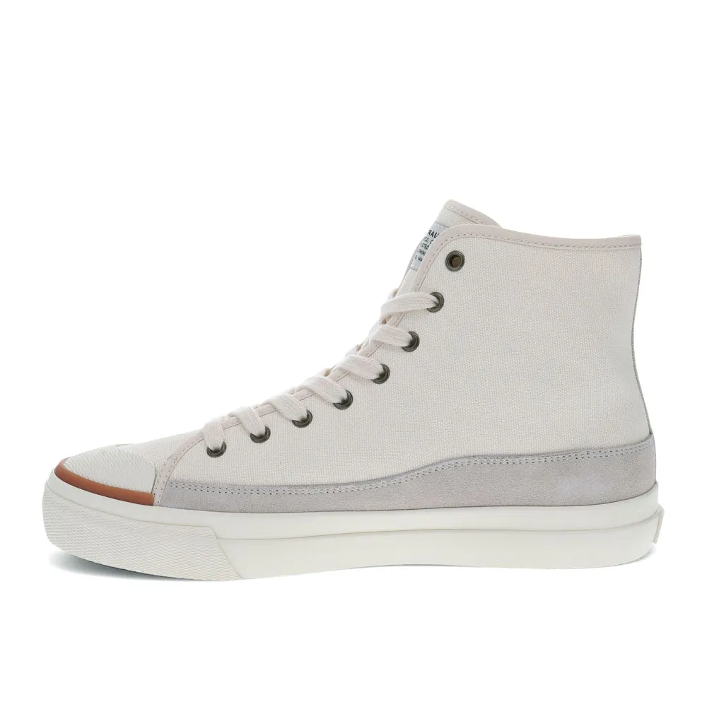 Levi's Mens Square Hi Twill and Suede Hightop Casual Sneaker Shoe