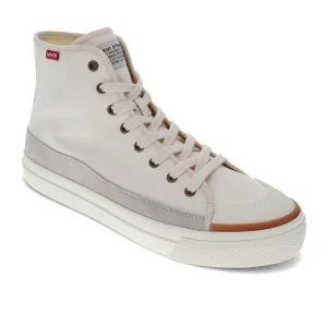 Levi's Mens Square Hi Twill and Suede Hightop Casual Sneaker Shoe