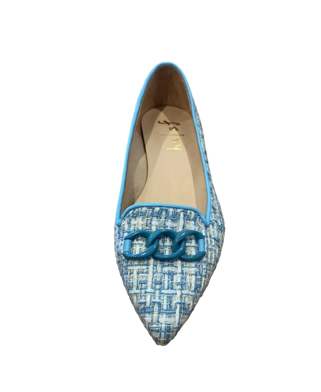 Lilah Loafers In Blue Tweed