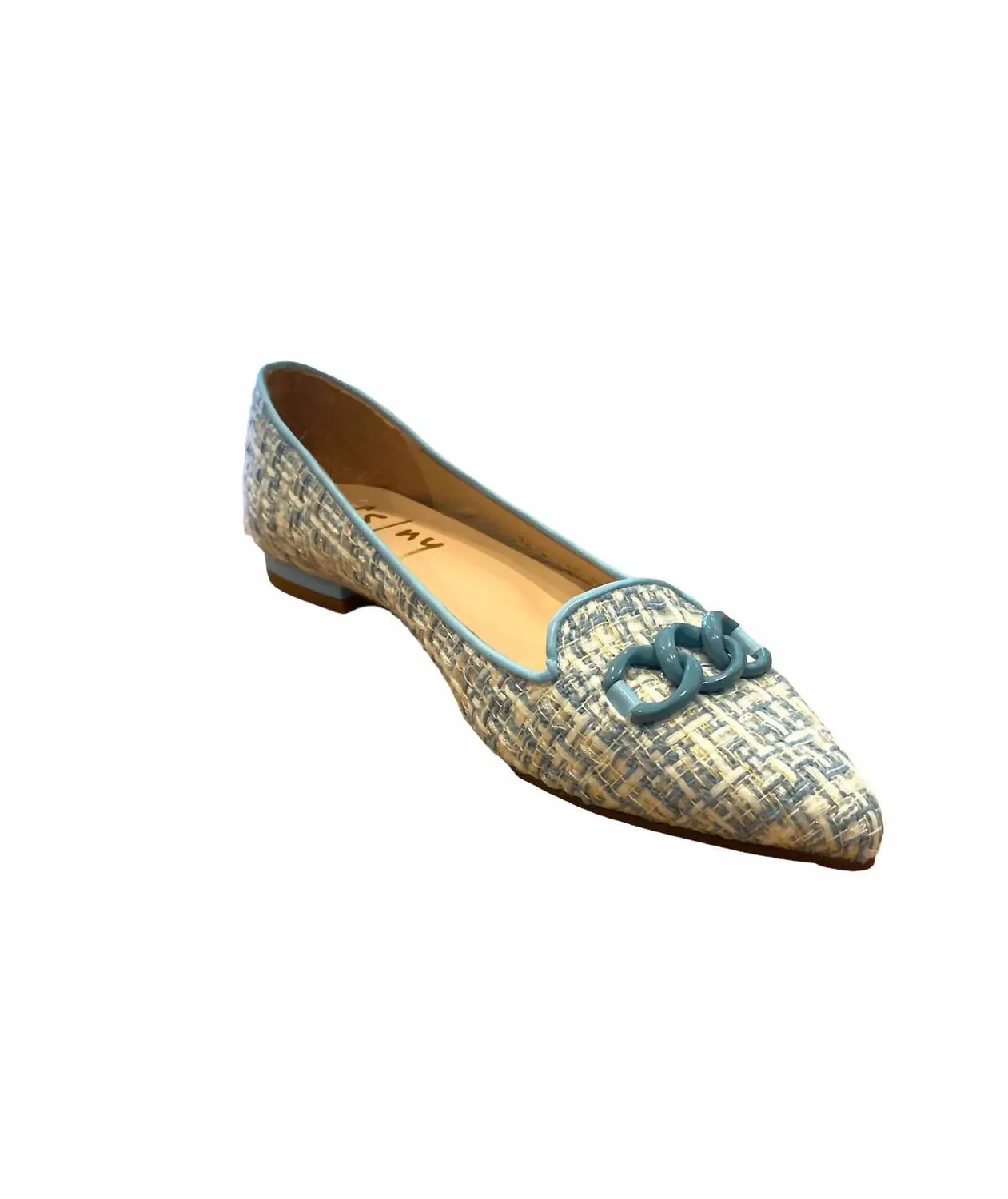 Lilah Loafers In Blue Tweed