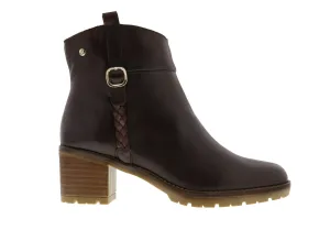 Llanes Leather Ankle Boots In Caoba