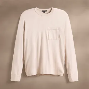 Long Sleeve Pocket Crew - Faint