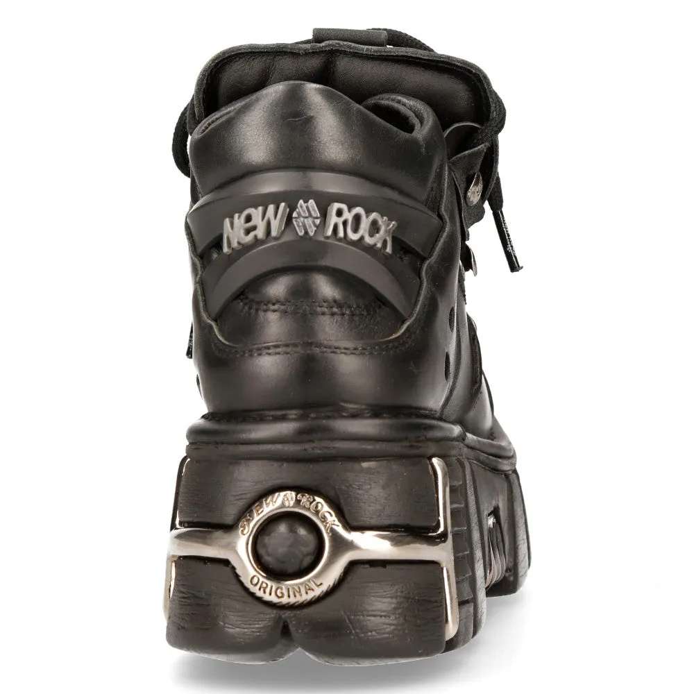 M106-s1 Metallic Leather Gothic Boots