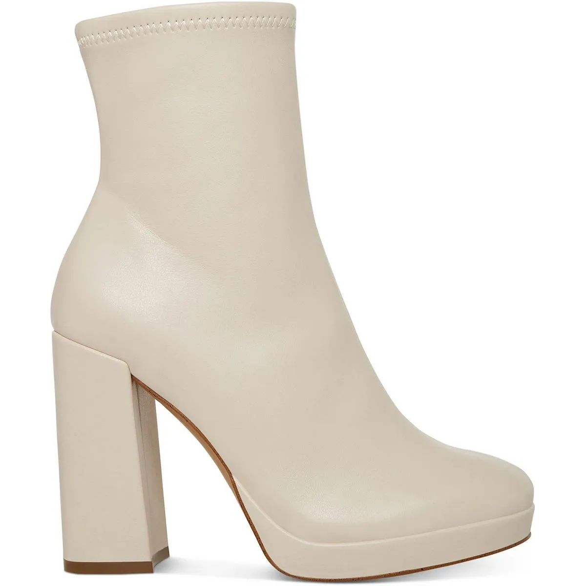 Macayla Womens Faux Leather Embossed Ankle Boots