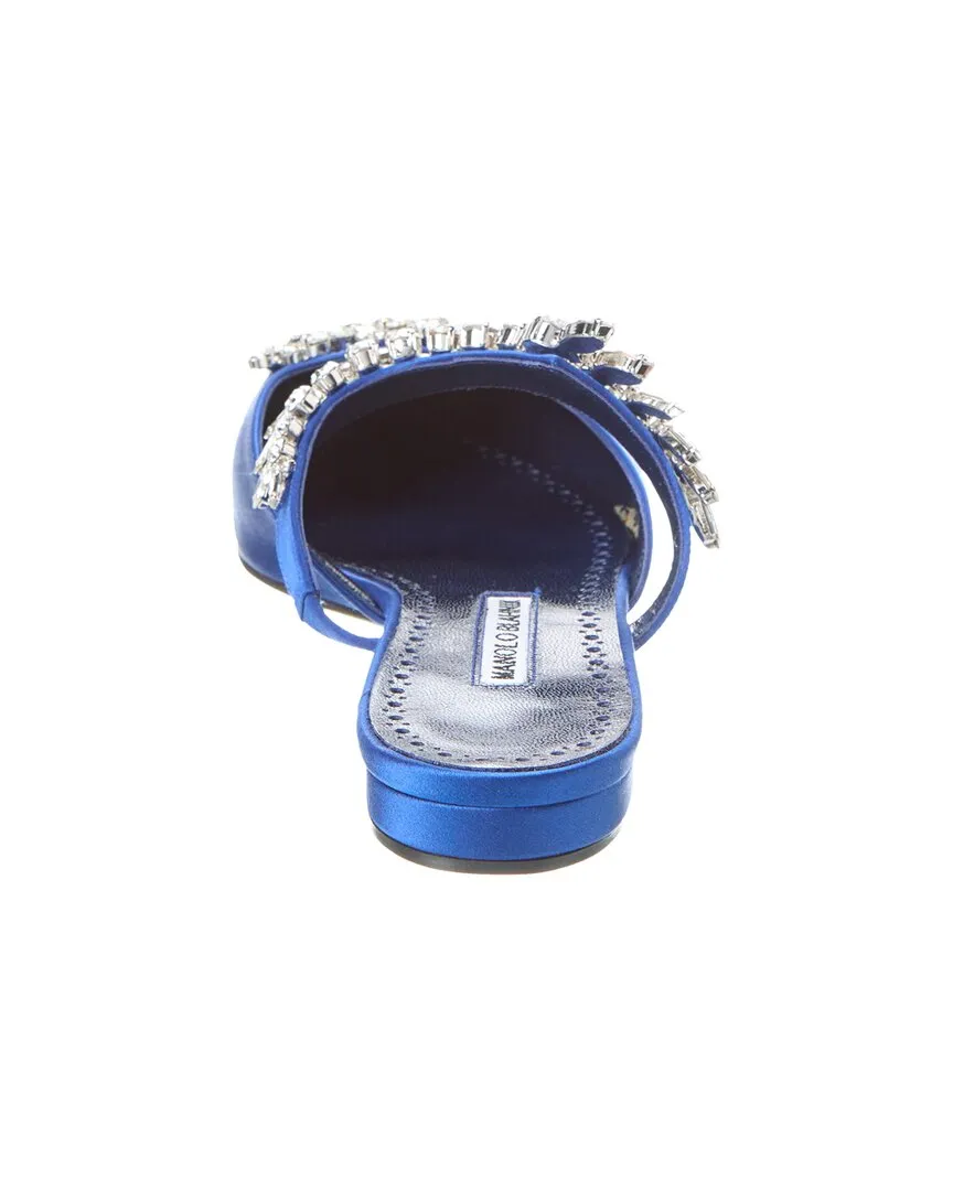 Manolo Blahnik Lurum Satin Flat