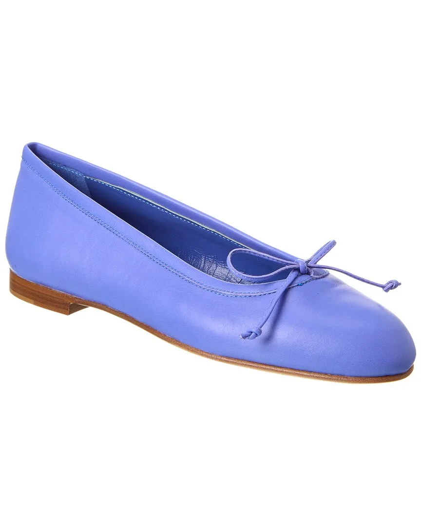 Manolo Blahnik Veralii Leather Flat