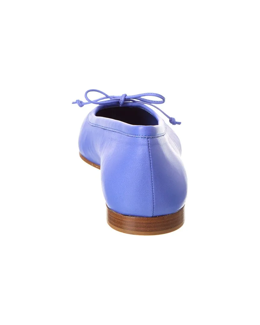 Manolo Blahnik Veralii Leather Flat