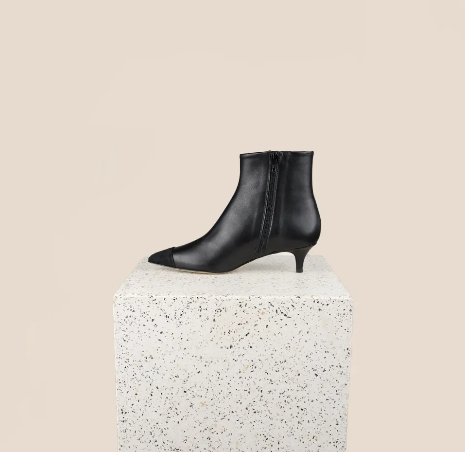 Mantova - Black Leather/ Black Suede
