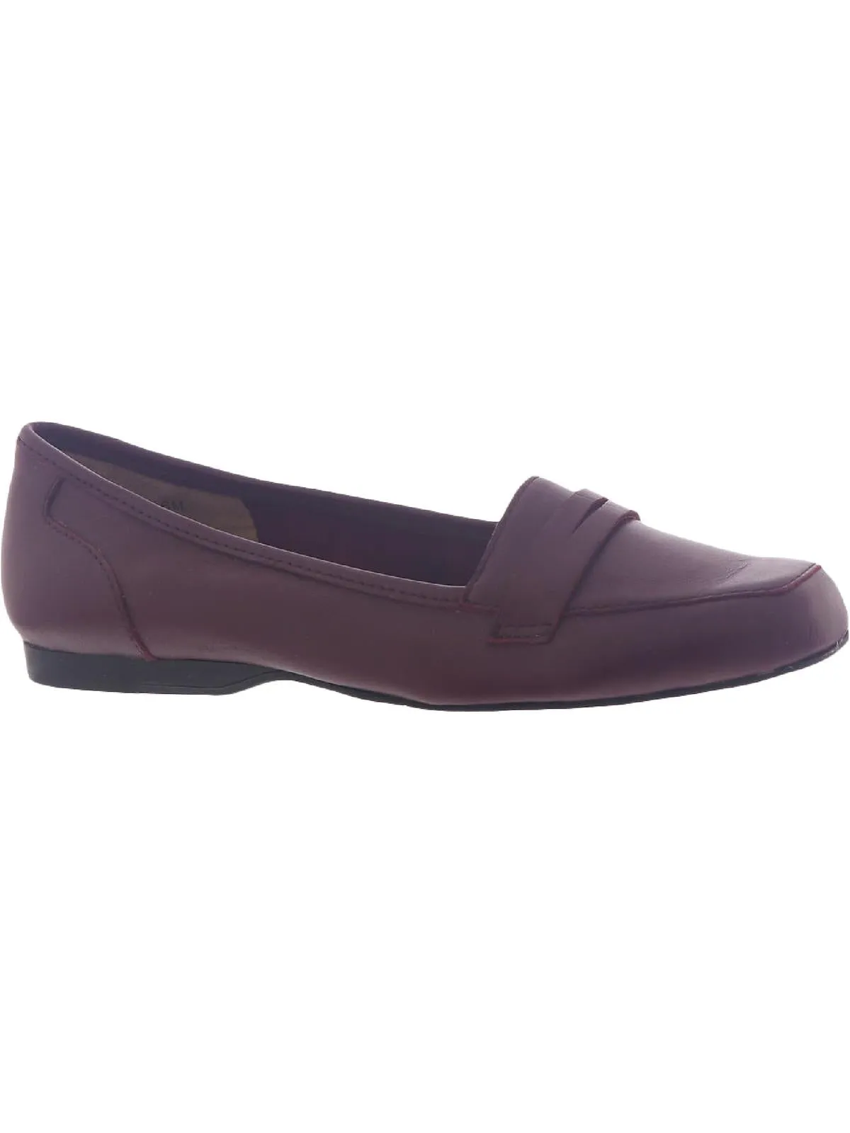 Marlowe Womens Leather Square Toe Penny Loafers