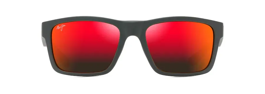 Maui Jim | The Flats | Dark Grey With Brick Red