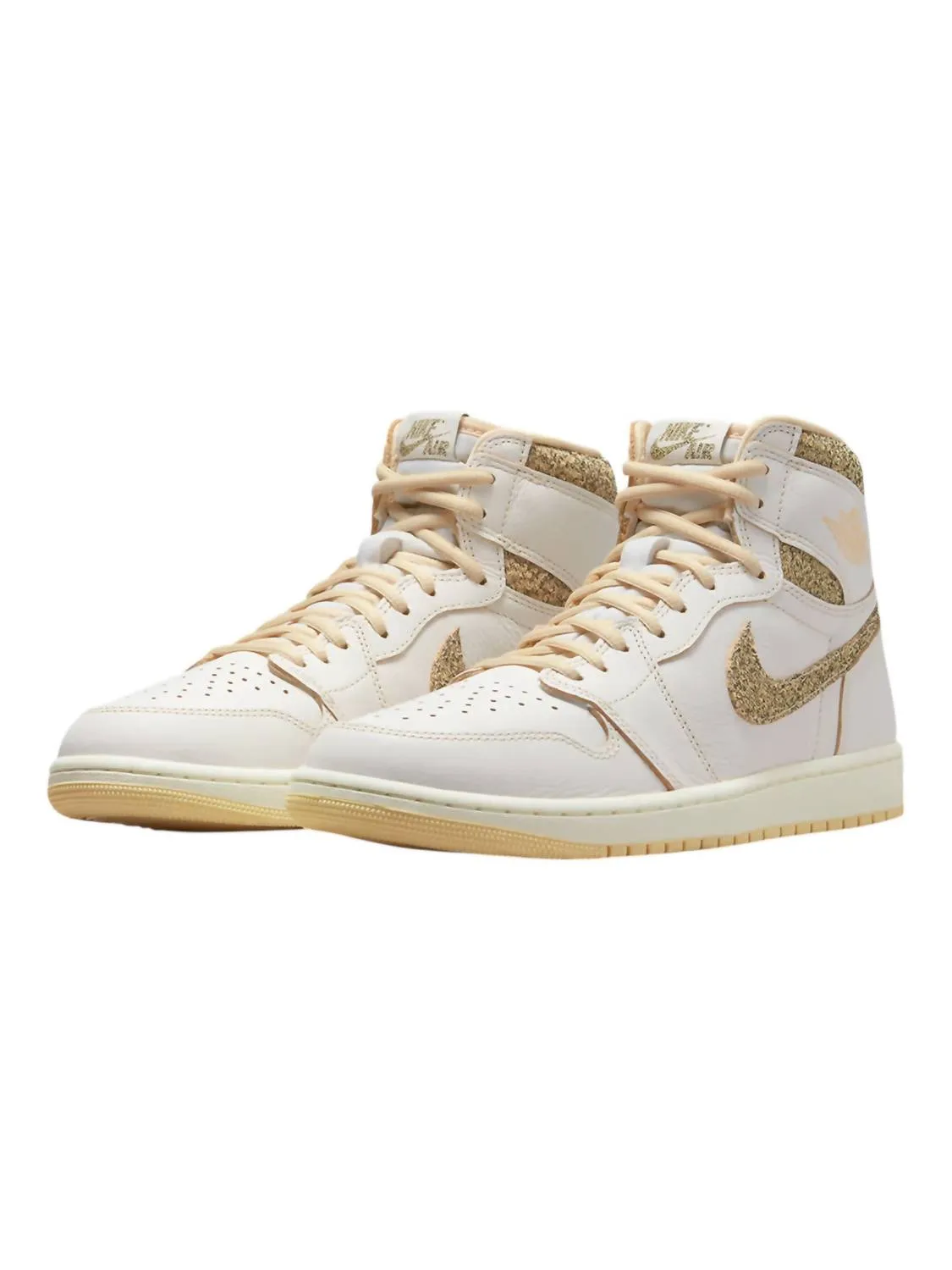Men's 1 Retro High Og Sneaker In Sail/pale Vanilla-Black
