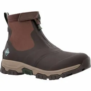 Men's Apex Mid Zip Ankle Boots In Dark Brown
