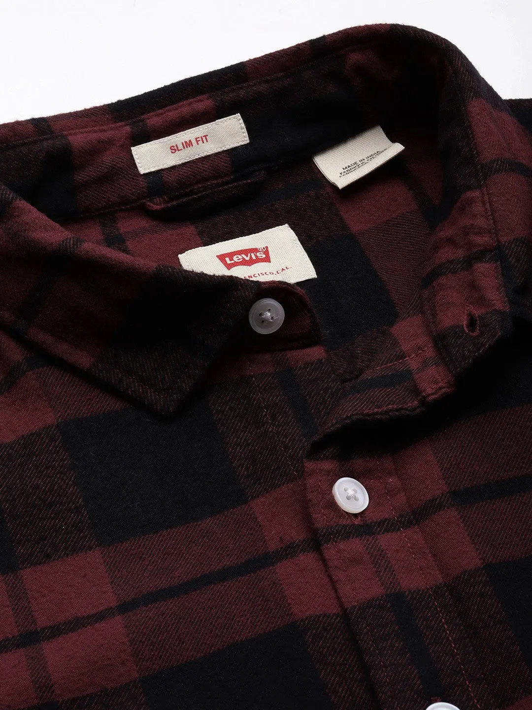 Men's Checkered Slim Fit Shirt