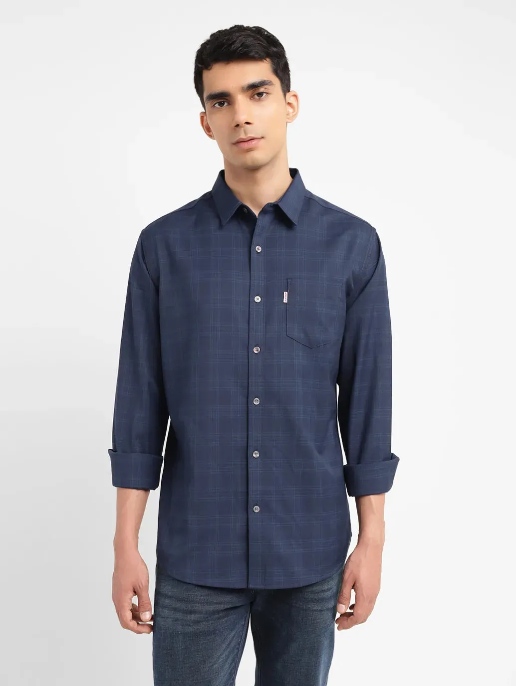 Men's Checkered Slim Fit Shirt