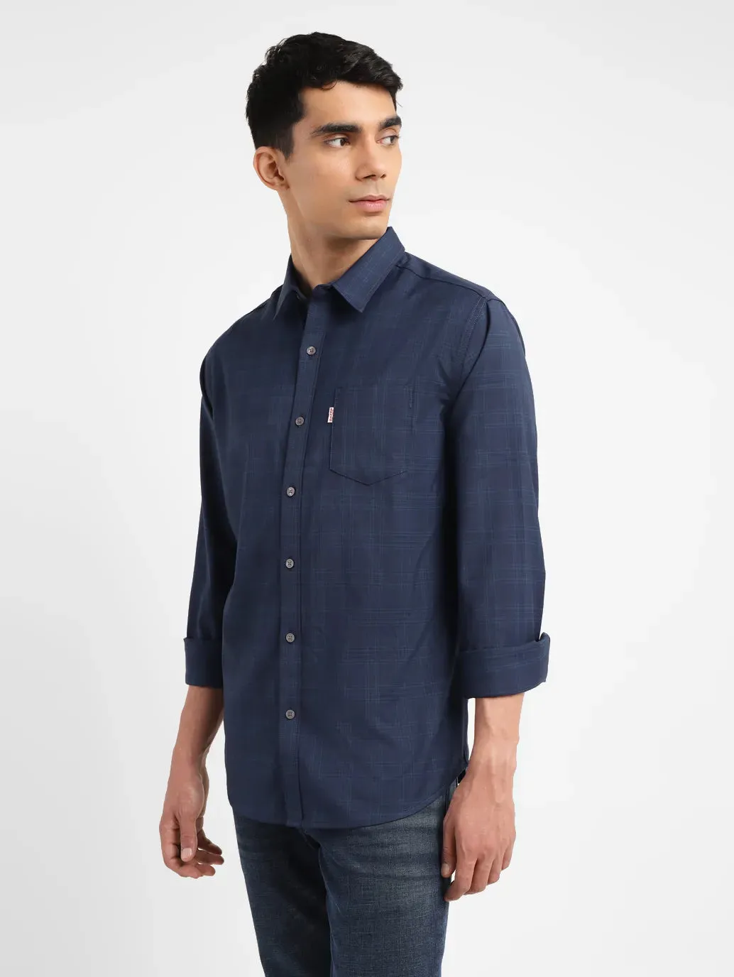 Men's Checkered Slim Fit Shirt