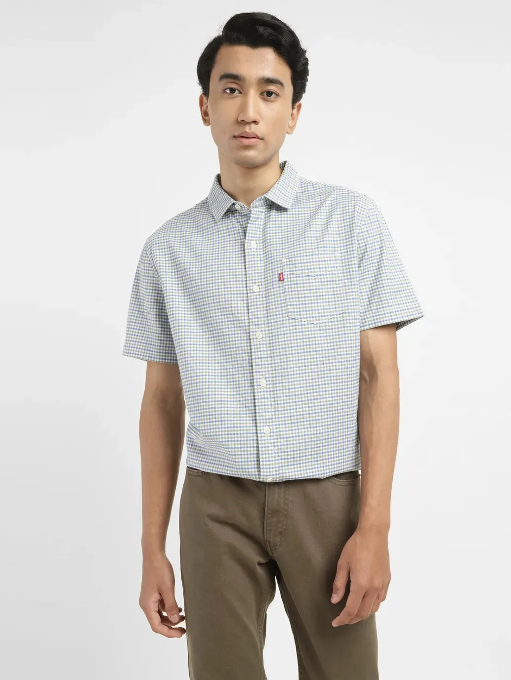 Men's Checkered Slim Fit Shirt