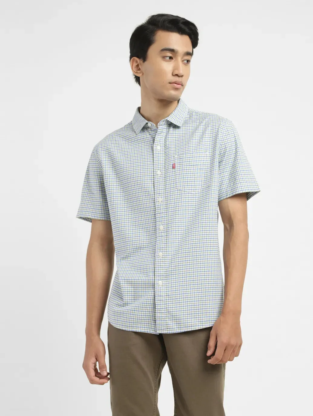 Men's Checkered Slim Fit Shirt